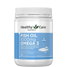 Thực phẩm chức năng Dầu cá tự nhiên Fish Oil Healthy Care Omega 3 1000mg 400 viên của Úc