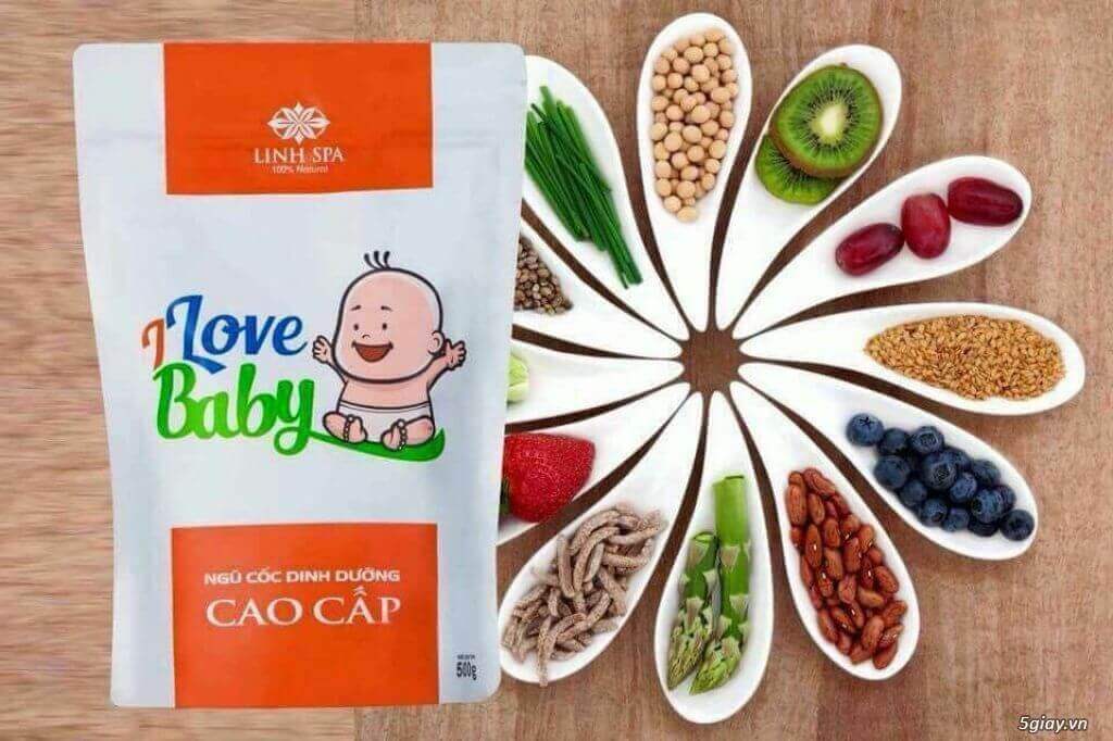 Ngũ cốc lợi sữa I love Baby Linh Spa - Dinh dưỡng cao cấp 100% từ thiên nhiên