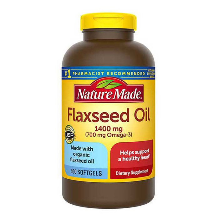 Thực phẩm chức năng Dầu hạt lanh Omega 3 6 9 Flaxseed Oil Nature Made 1400mg Của Mỹ