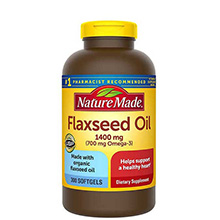Thực phẩm chức năng Dầu hạt lanh Omega 3 6 9 Flaxseed Oil Nature Made 1400mg Của Mỹ