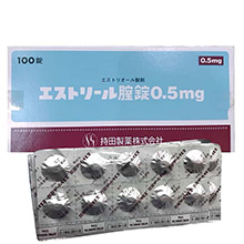 Viên nén chữa viêm, se khít âm đạo Estoril 0.5mg vỉ 10 viên Nhật Bản