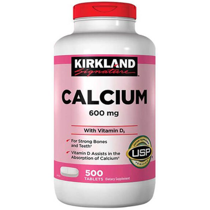 Viên Uống Kirkland Calcium 600mg Bổ Sung Canxi + D3 - Ngăn Ngừa Loãng Xương