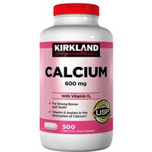 Viên Uống Kirkland Calcium 600mg Bổ Sung Canxi + D3 - Ngăn Ngừa Loãng Xương