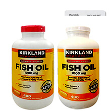 Viên uống dầu cá Kirkland bổ sung Omega-3 1000mg - Giúp sáng mắt