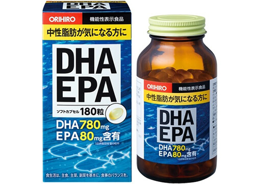 Viên Uống DHA EPA Orihiro Nhật Bản 180 Viên, Mẫu mới
