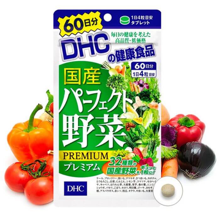Viên uống rau củ DHC Nhật Bản - Cung cấp chất xơ, đẹp da, trị táo bón