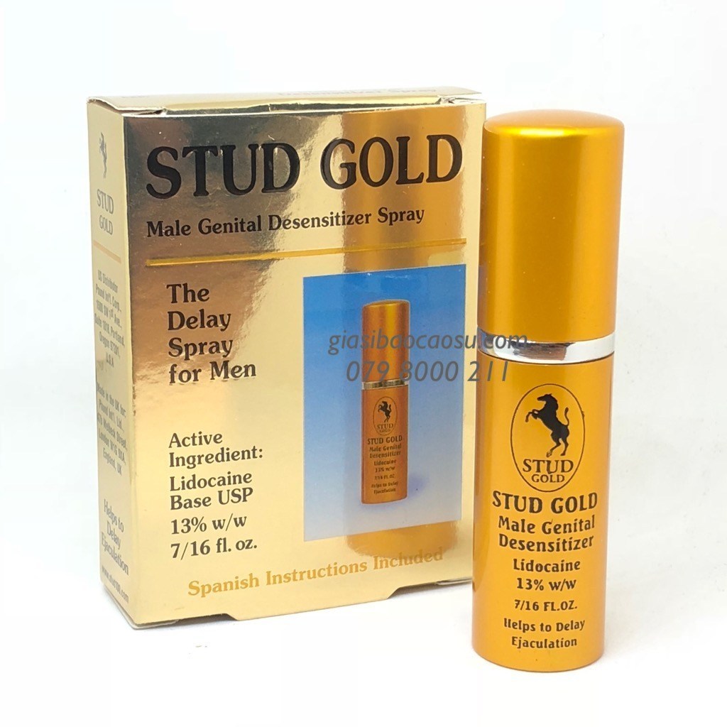 Stud Gold - Chai Xịt Trị Xuất Tinh Sớm Anh Quốc 13ml